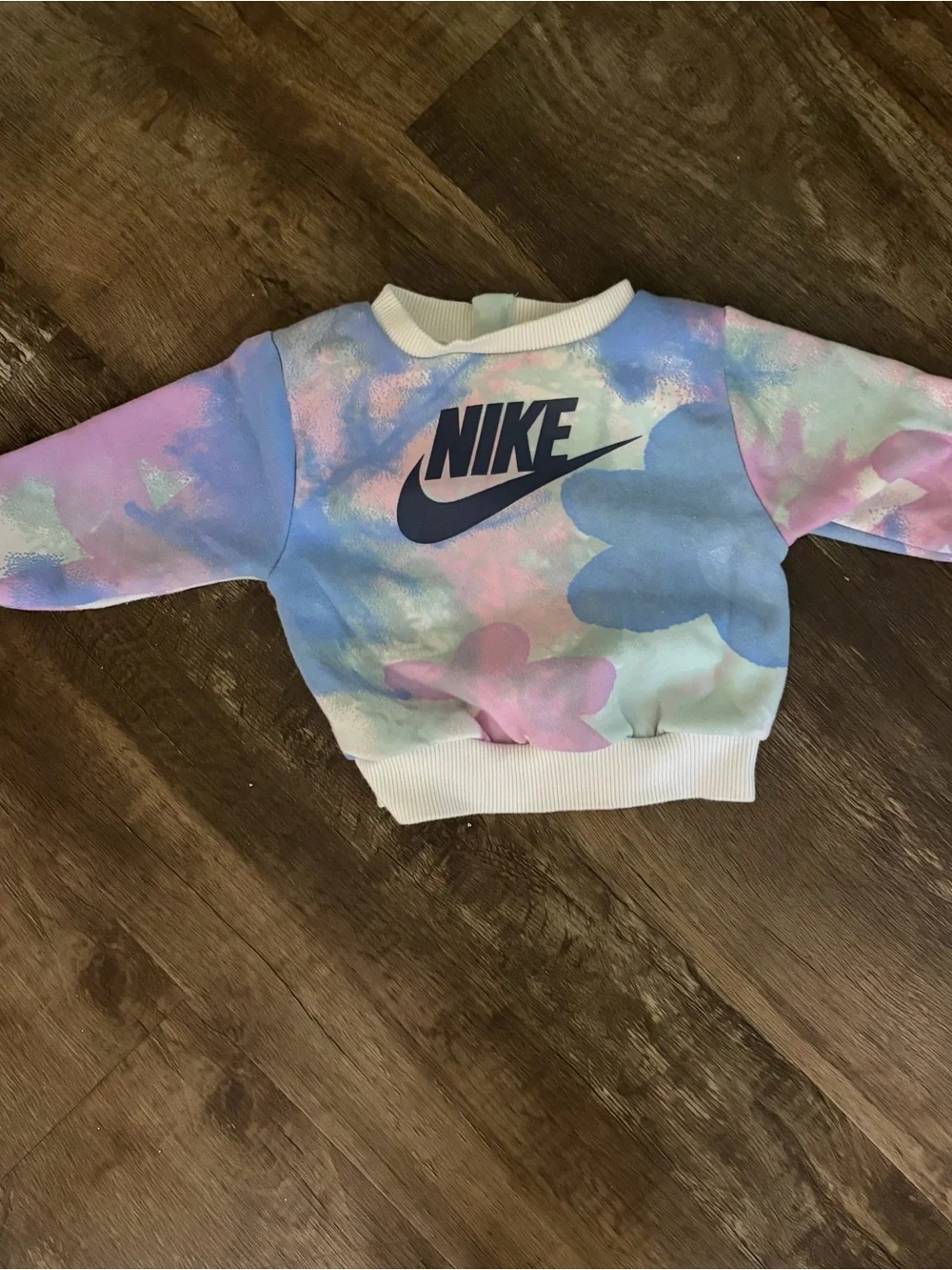 Nike Pastel Tie-Dye Crewneck Sweatshirt - White Pink Mint Blue